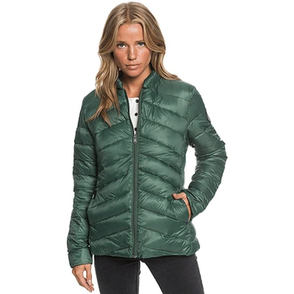 Roxy  puffy zip up jacket Lightweight Packable Padded Jacket size XS - Picture 1 of 9